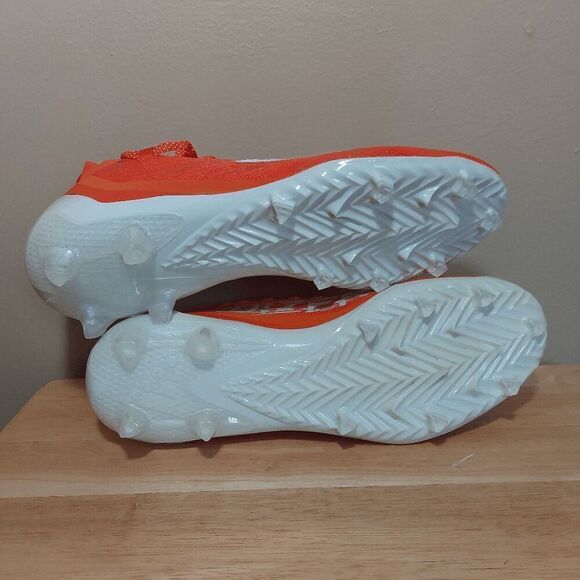 Adidas Adizero Primeknit Football Cleats Orange White GV9628 Men's Size 13 - Picture 6 of 7